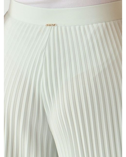 Twinset Green Pleated Crêpe Trousers