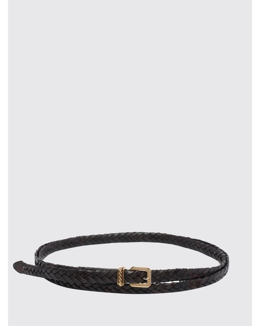 Etro White Woven Leather Double-Wrap Belt