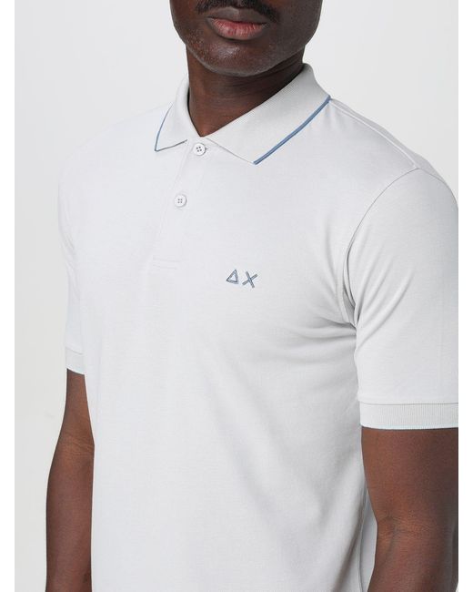 Sun 68 White Polo Shirt for men