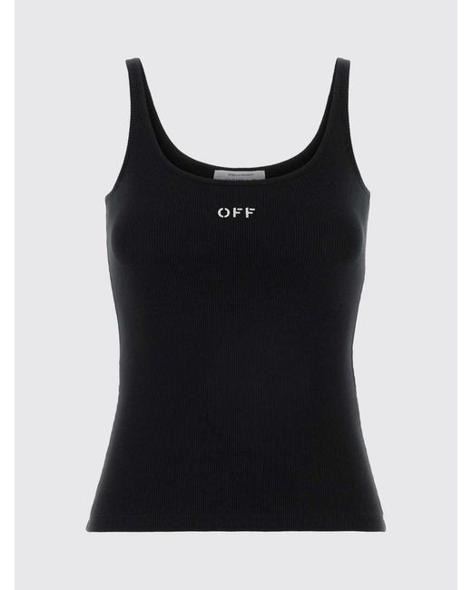 Off-White c/o Virgil Abloh Black Basic Cotton Tank Top