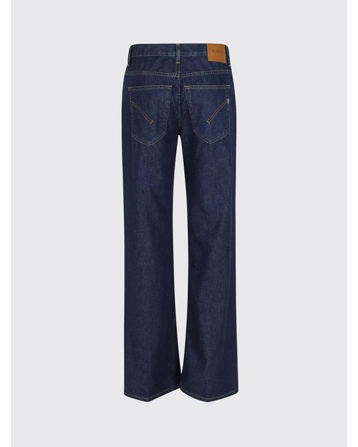 Dondup Blue Straight Denim Jeans