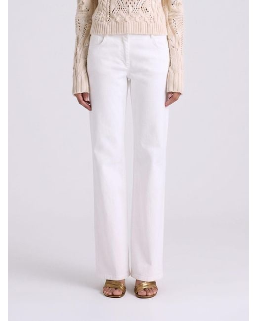 Momoní White MomonÌ Flared Trousers