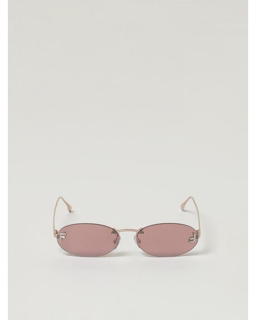 Fendi Natural Oval Sunglasses Ff0370S Metal Frame