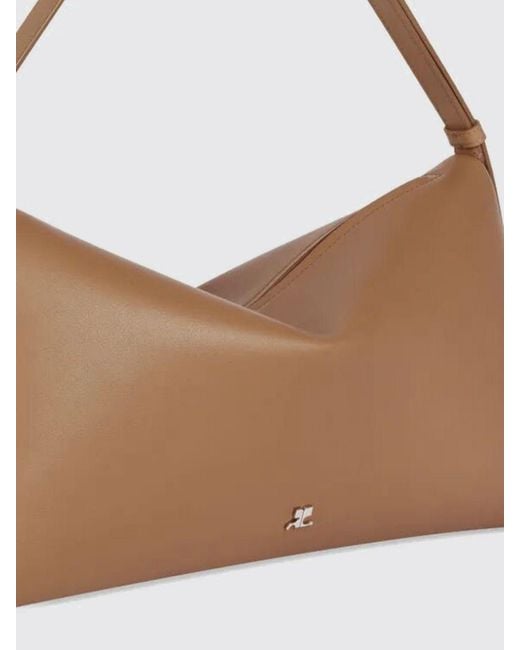 Courreges Brown CourrÈ Ges Cuff Leather Bag