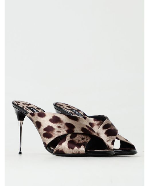 Dolce & Gabbana Natural Flache sandalen