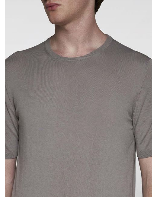 T-shirt Roberto Collina pour homme en coloris Gray