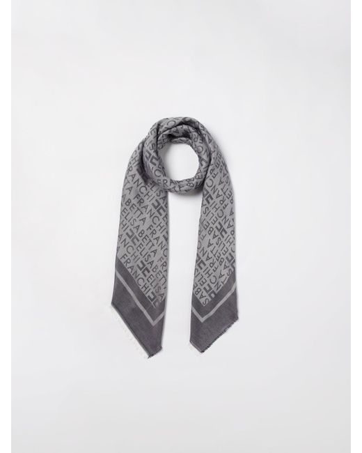 Elisabetta Franchi Gray Scarf