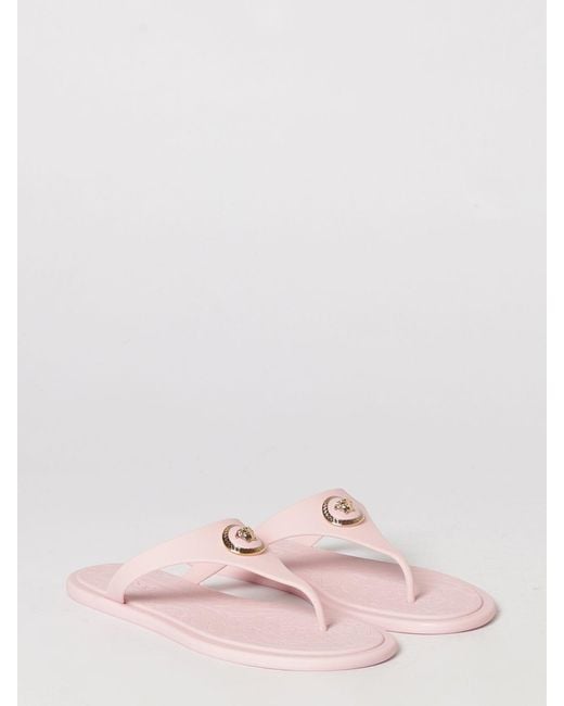Versace Pink Rubber Sandals