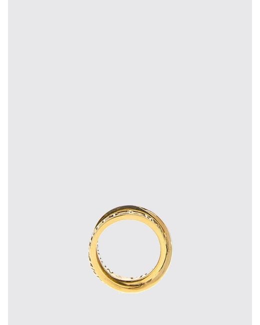 Vivienne Westwood Metallic Amos Lettering Logo Band Ring