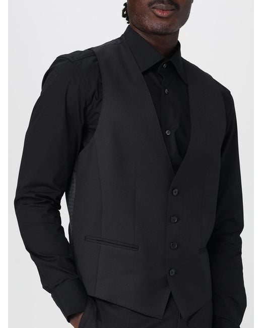 Chaleco De Lana Boss de hombre de color Blue