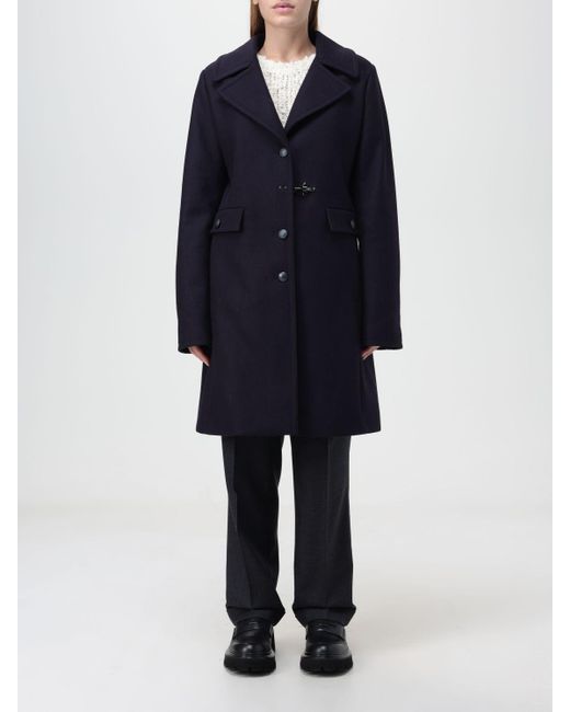Fay Coat in Blue Lyst UK