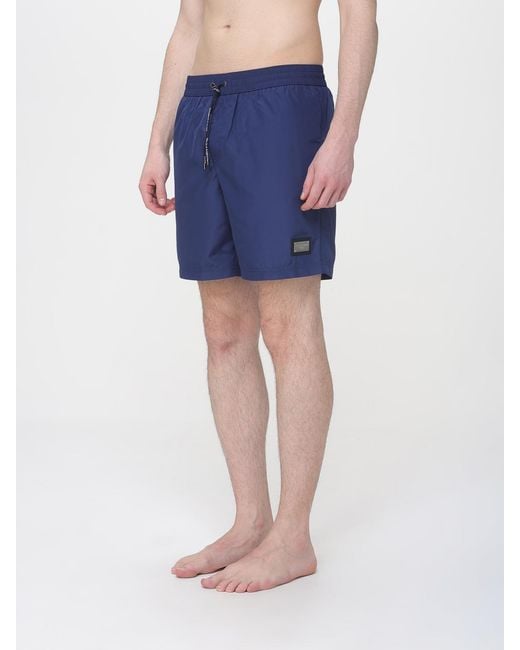 Dolce & Gabbana Blue Dolce &Amp Gabbana Polyamide Swimsuit for men