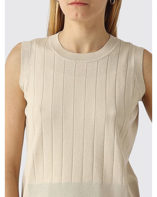 Max Mara Natural Cotton And Silk Crew-Neck Sweater