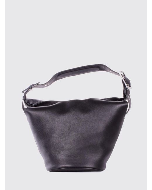 Dondup Blue Leather Bucket Bag