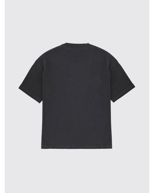 A.P.C. Gray Cotton T-Shirt With Logo for men