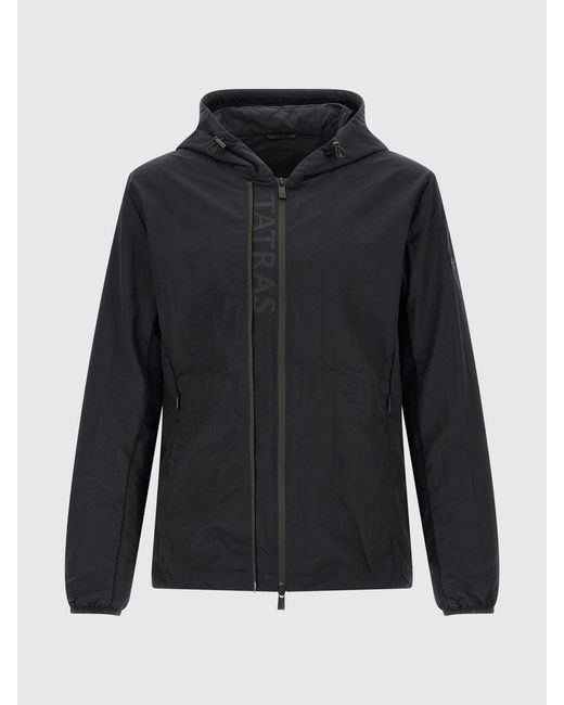 Tatras Blue Nylon Hooded Windbreaker Jacket for men