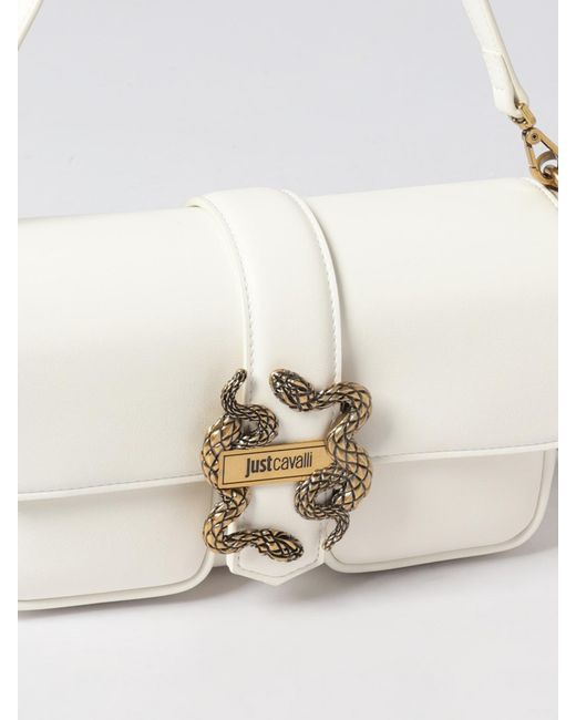 Just Cavalli White Faux Leather Bag