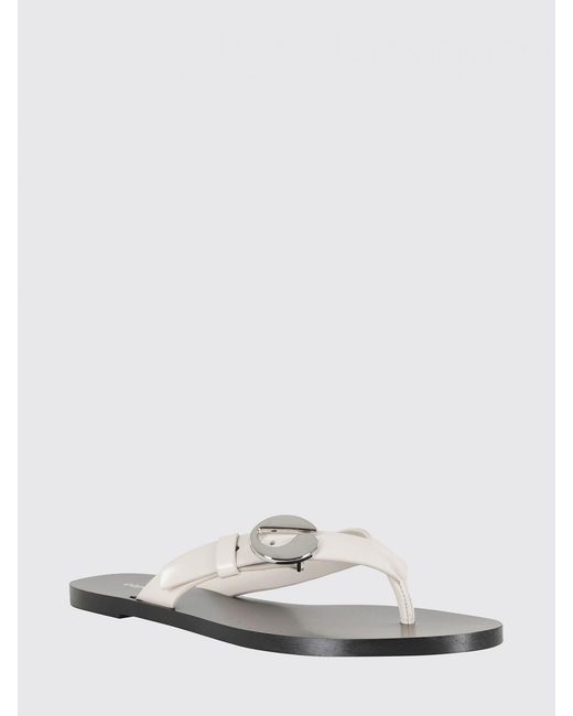 Coperni White Leather Sandal
