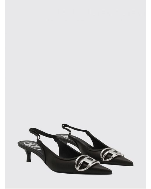 DIESEL Black D-Venus Nappa Slingback