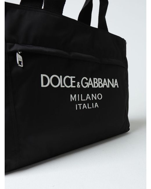 Borsa in nylon con logo di Dolce & Gabbana in Black da Uomo