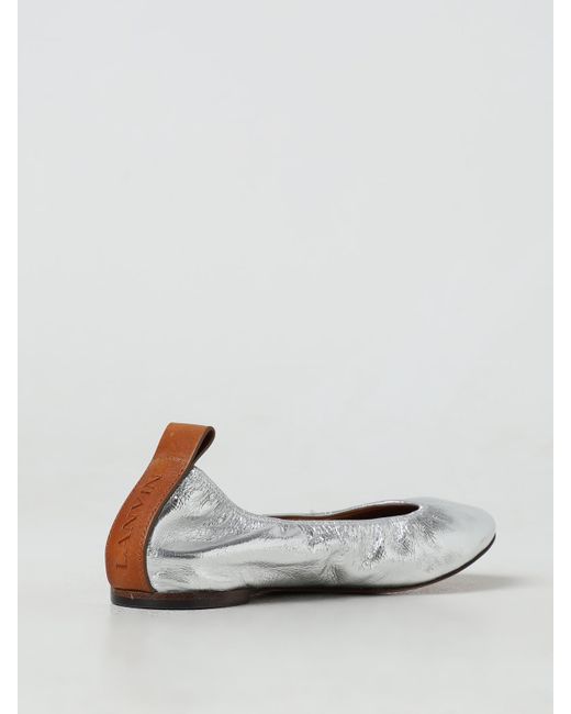 Lanvin White Ballet Pumps