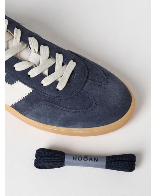Hogan Blue Hogan Suede Sneakers for men