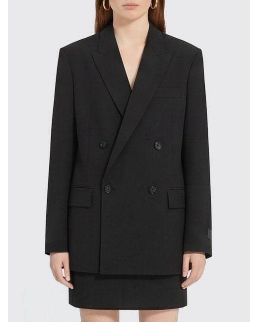 MM6 by Maison Margiela Black Double-Breasted Blazer