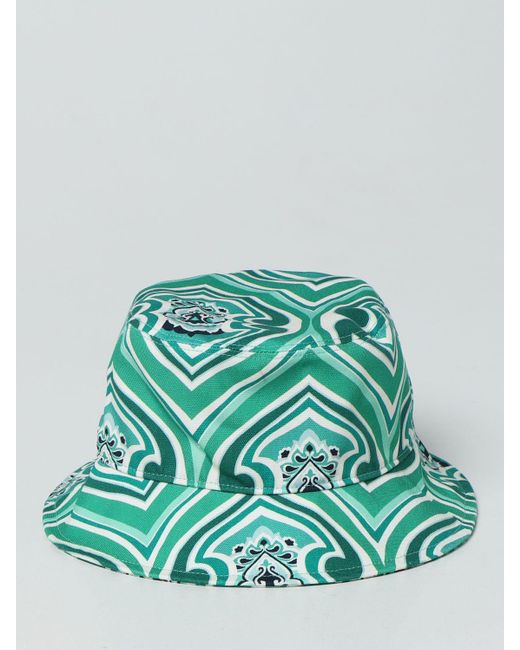Cappello da pescatore in cotone di Etro in Verde | Lyst