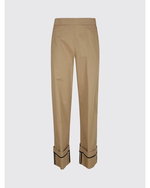 Herno Natural High-Waisted Wide-Leg Trousers
