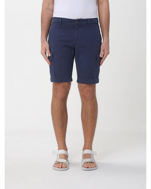 Mason's Blue Cargo Shorts for men