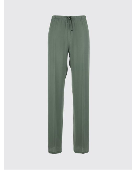Semicouture Green Straight-Leg Pants