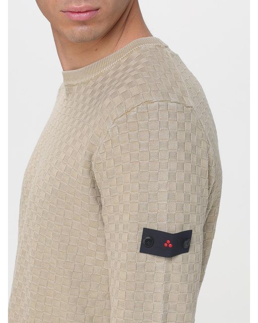 Peuterey Blue Cotton Crew Neck Sweater for men
