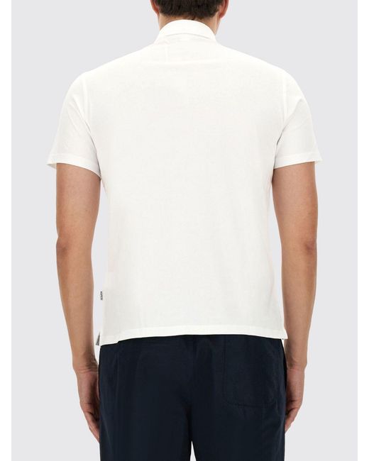 Aspesi White Cotton Polo Shirt for men