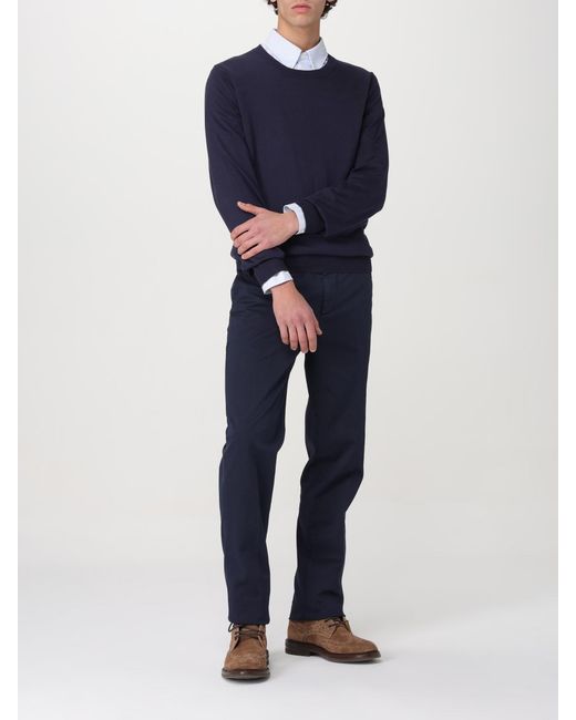 Brunello Cucinelli Blue Pants for men