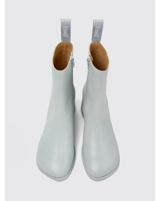 Camper White Kora Ankle Boots