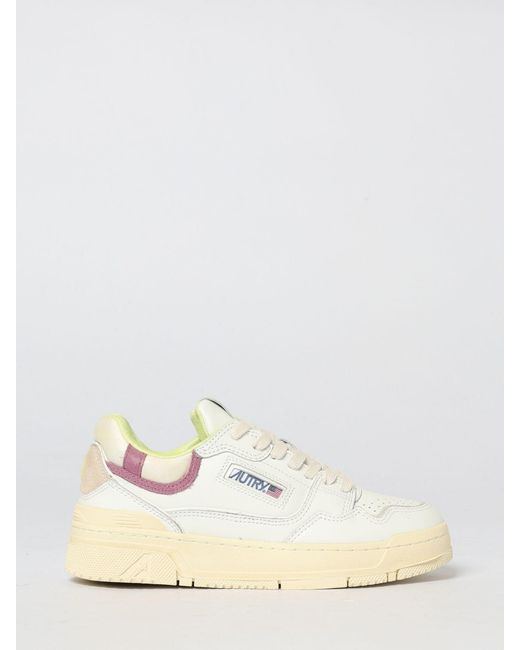 Autry Natural Clc Leather And Mesh Sneakers