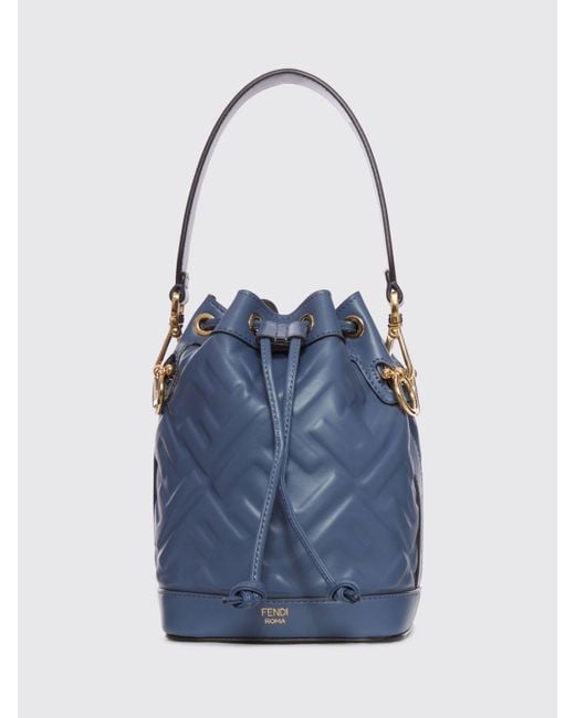 Fendi Blue Schultertasche Damen