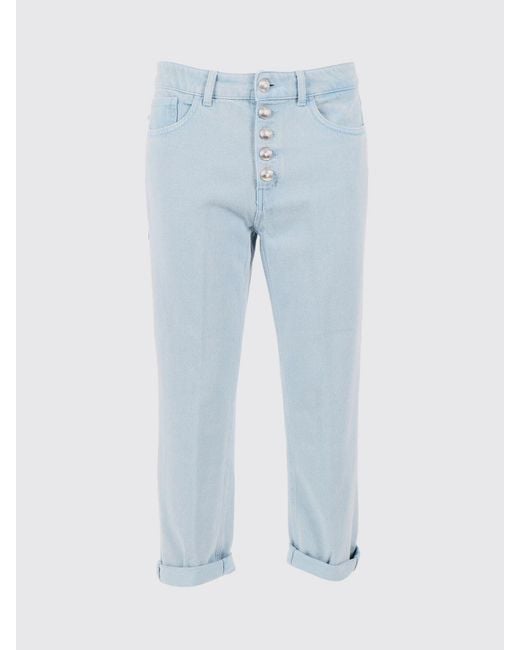 Dondup Blue Cropped Fit Jeans