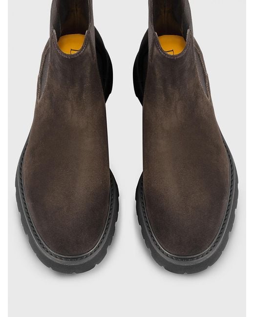 Doucal's Black Suede Ankle Boots for men