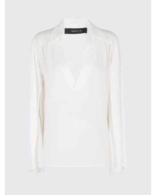FEDERICA TOSI White Crêpe Blouse