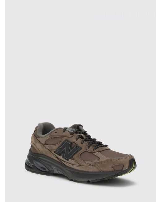 New Balance Brown 2010 Nubuck And Ripstop Nylon Sneakers for men