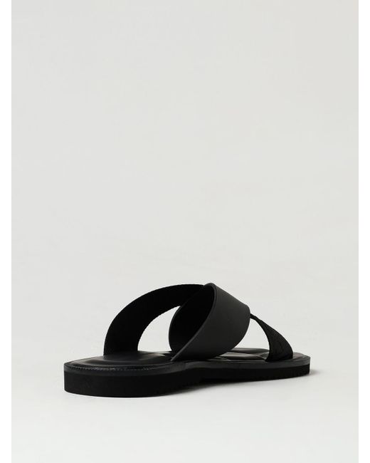 Emporio Armani Black Sandals for men