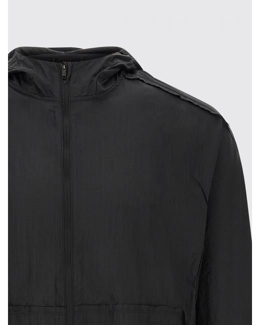Y-3 Black Hooded Windbreaker Jacket for men