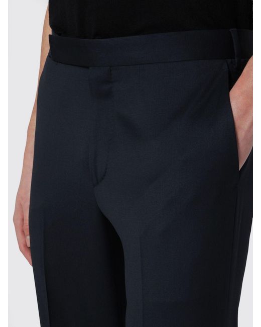 Lardini Blue Gabardine Tailored Trousers for men