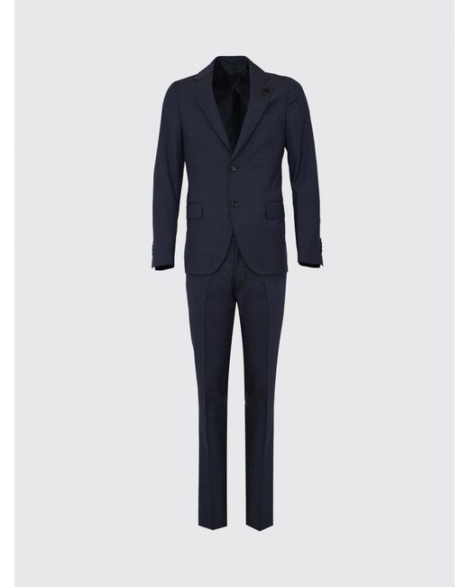 Lardini Blue Single-Breasted Virgin Wool Suit for men