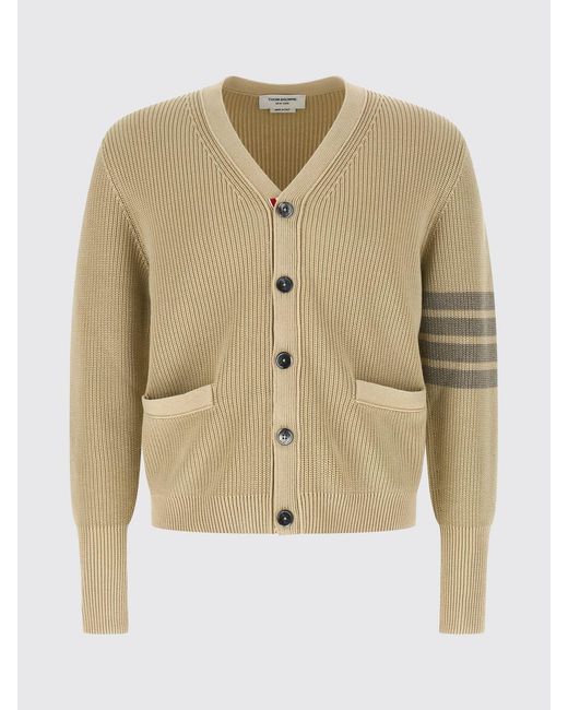 Thom Browne Natural Cotton Cardigan for men