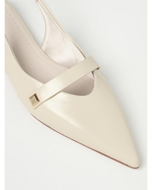 Ballerines En Cuir Max Mara en coloris Natural