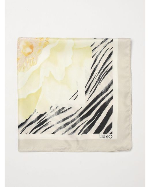Liu Jo Natural Floral Animal Print Scarf