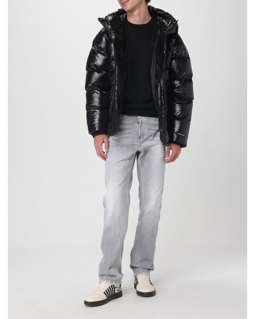 DSquared² Black Padded Hooded Jacket for men