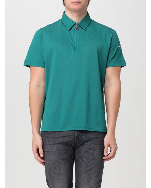 Kiton Green Polo Shirt for men